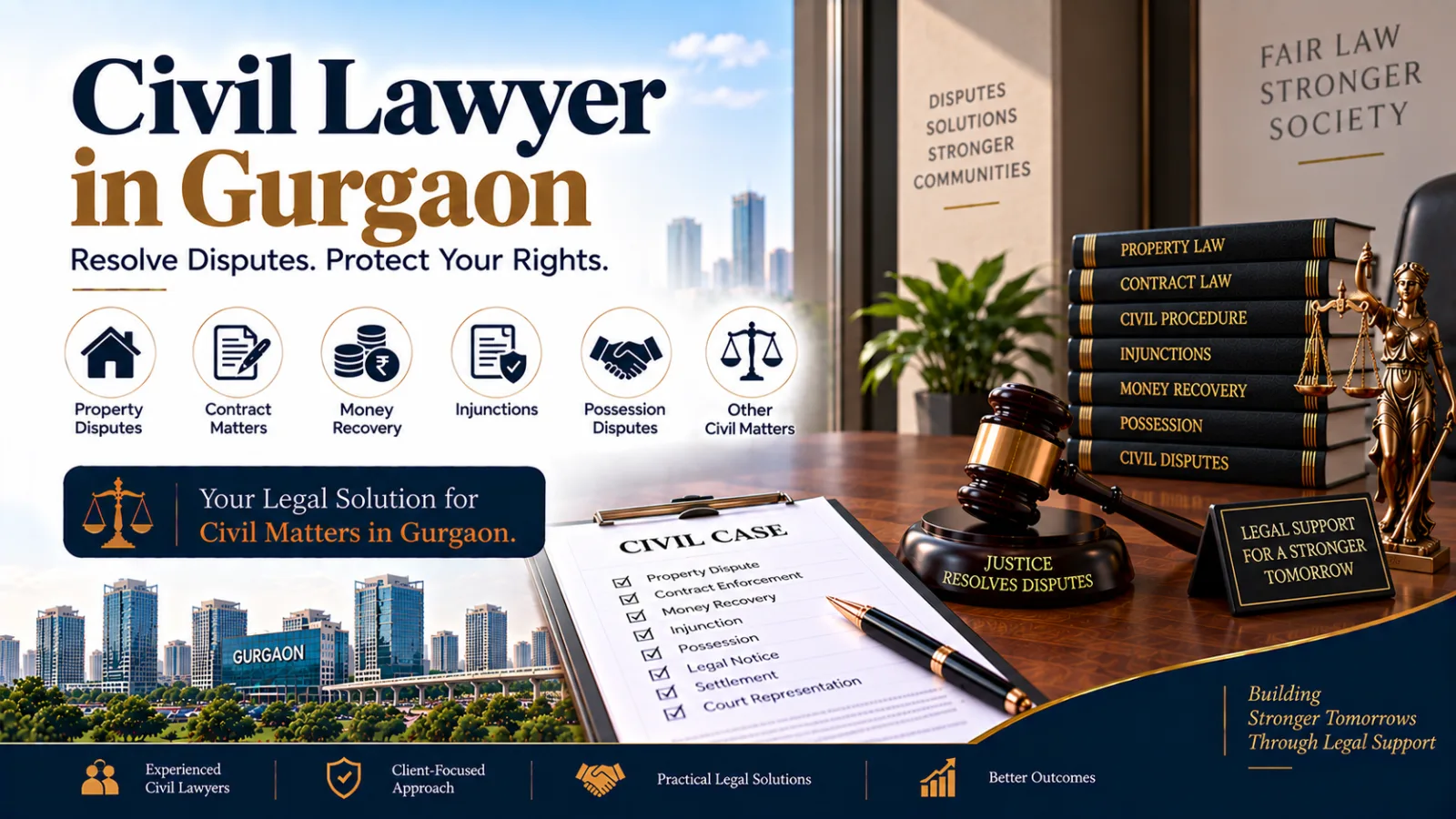 Civil Lawyers in Gurgaon for Property, Contract & Civil Dispute Matters