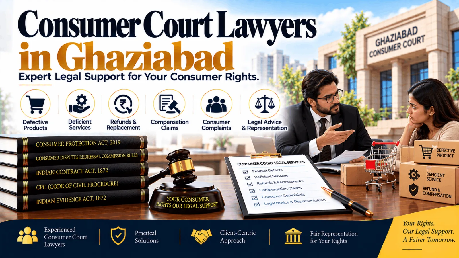 Consumer Court Lawyers in Ghaziabad for Consumer Complaints, Deficiency & Service Disputes