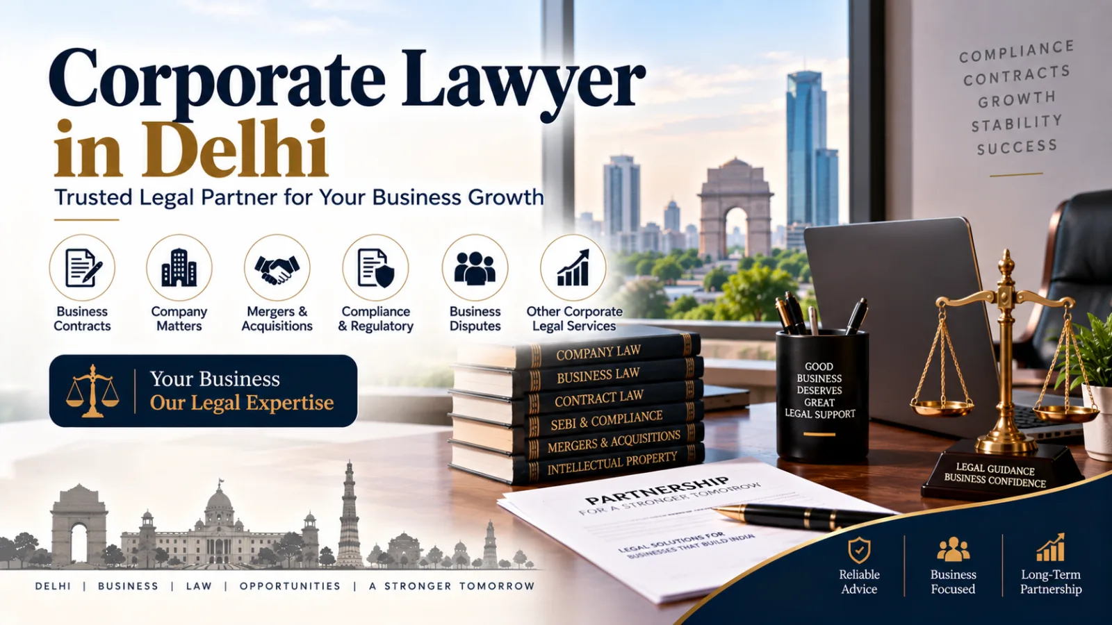 Corporate Lawyers in Delhi for Business, Contracts & Company Legal Matters
