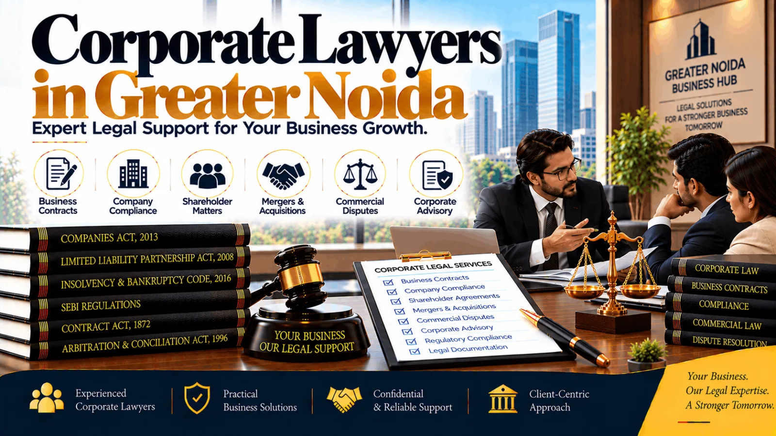 Corporate Lawyers in Greater Noida for Business Contracts, Compliance & Commercial Legal Matters
