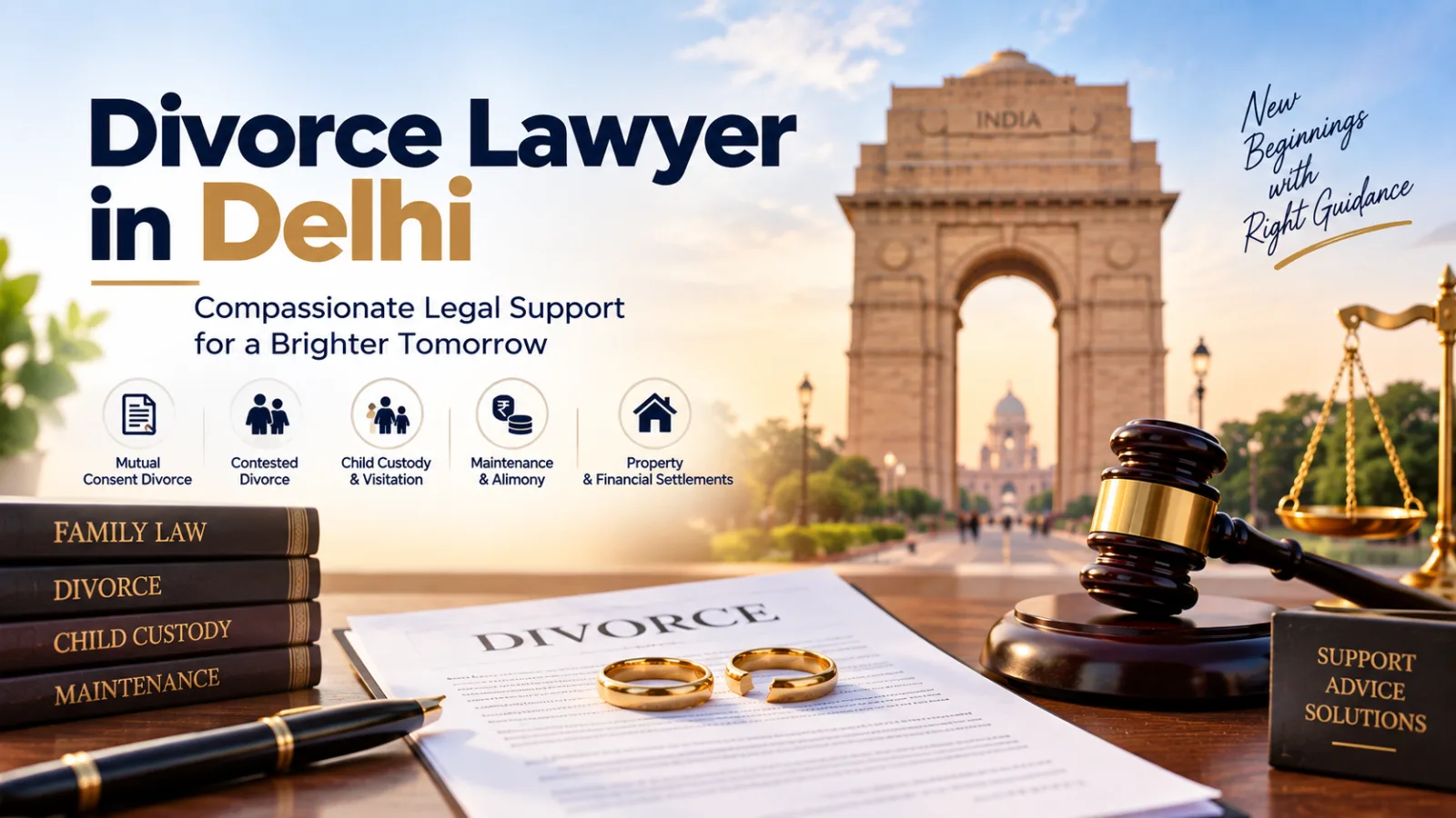 Divorce Lawyer in Delhi for Mutual Consent & Contested Divorce