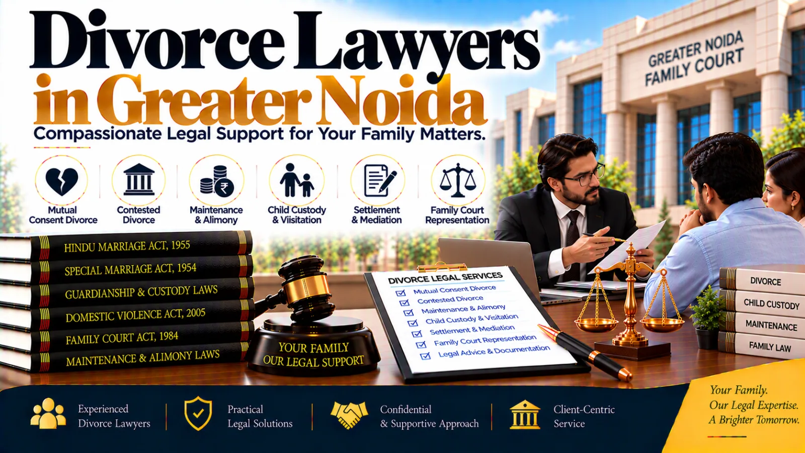 Divorce Lawyers in Greater Noida for Mutual Consent, Contested Divorce & Family Matters