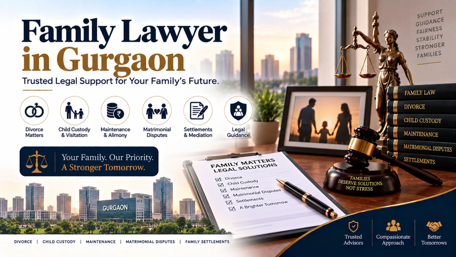 Family Lawyers in Gurgaon for Divorce, Custody, Maintenance & Family Disputes