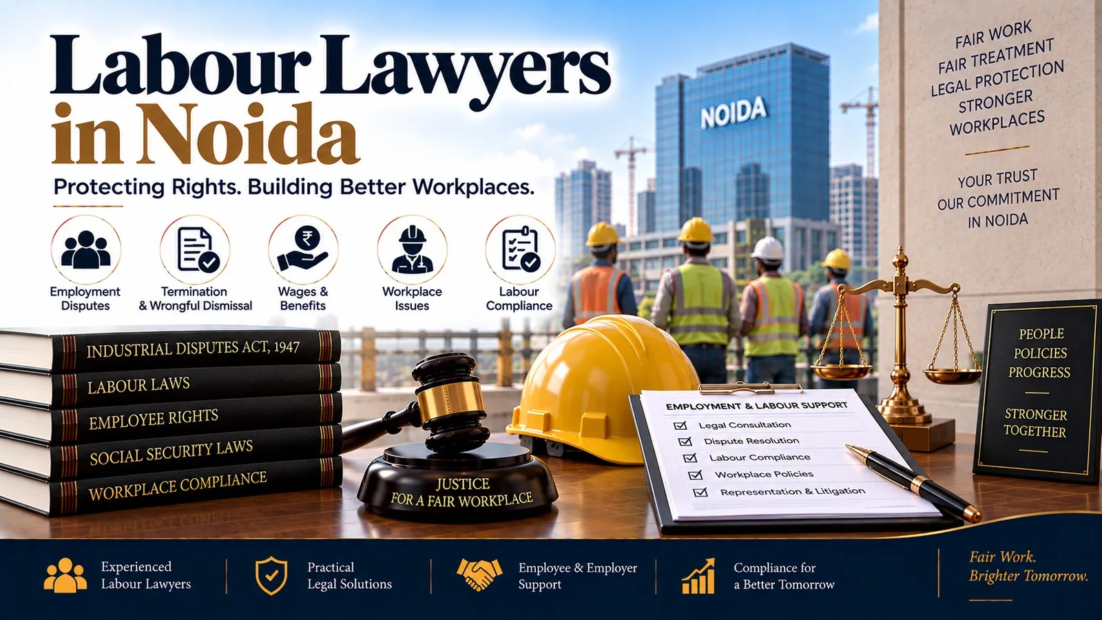 Labour Lawyers in Noida for Employment Disputes, Workplace Rights & Labour Law Matters