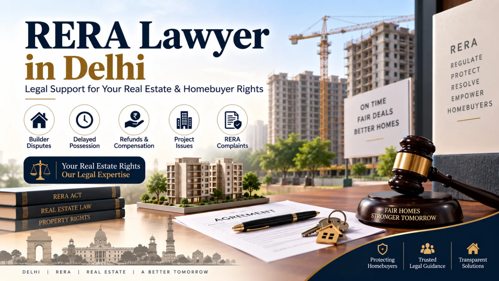 RERA Lawyers in Delhi for Homebuyer, Builder & Real Estate Disputes