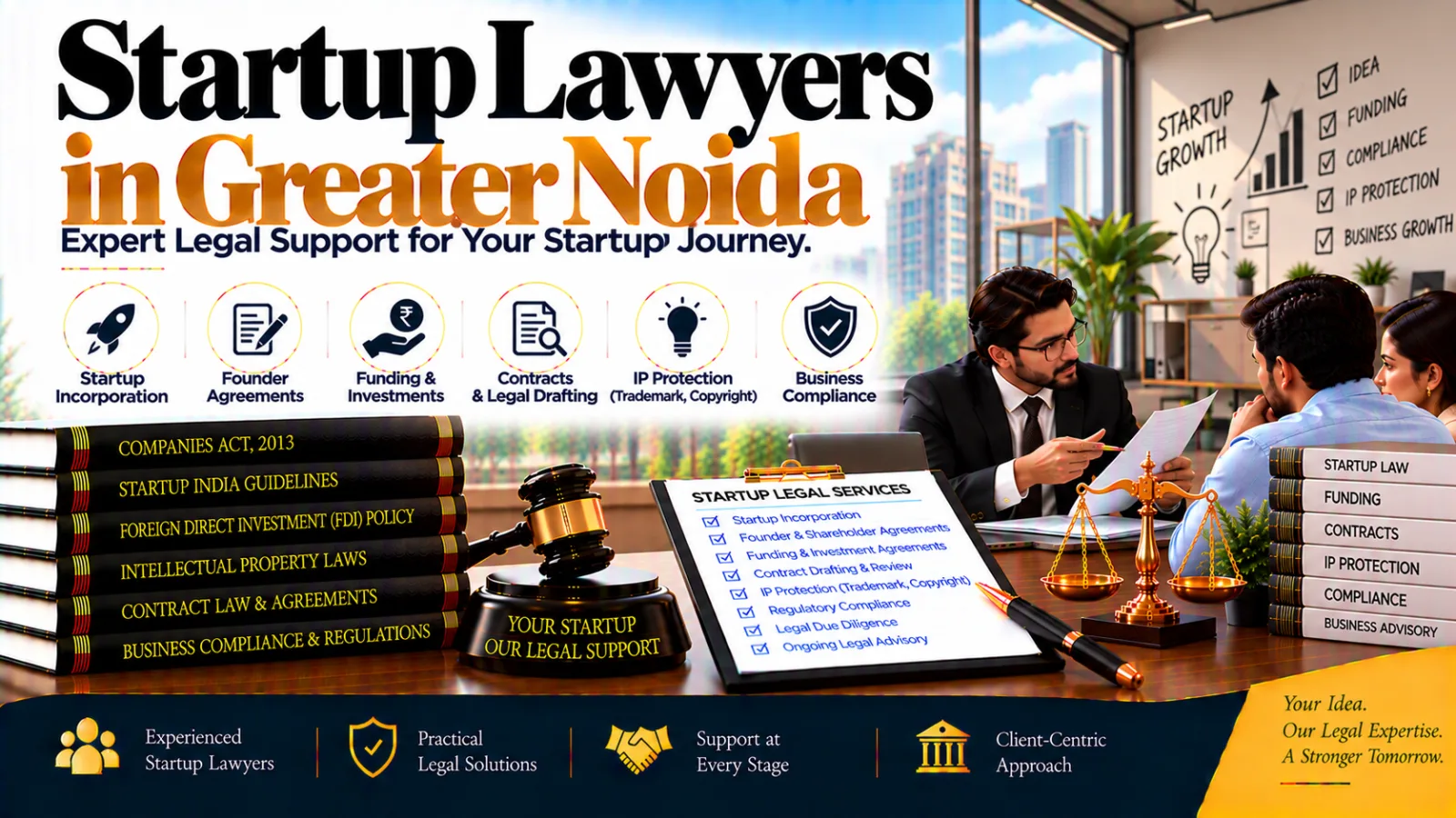 Startup Lawyers in Greater Noida for Founders, Investment Deals & Business Legal Support