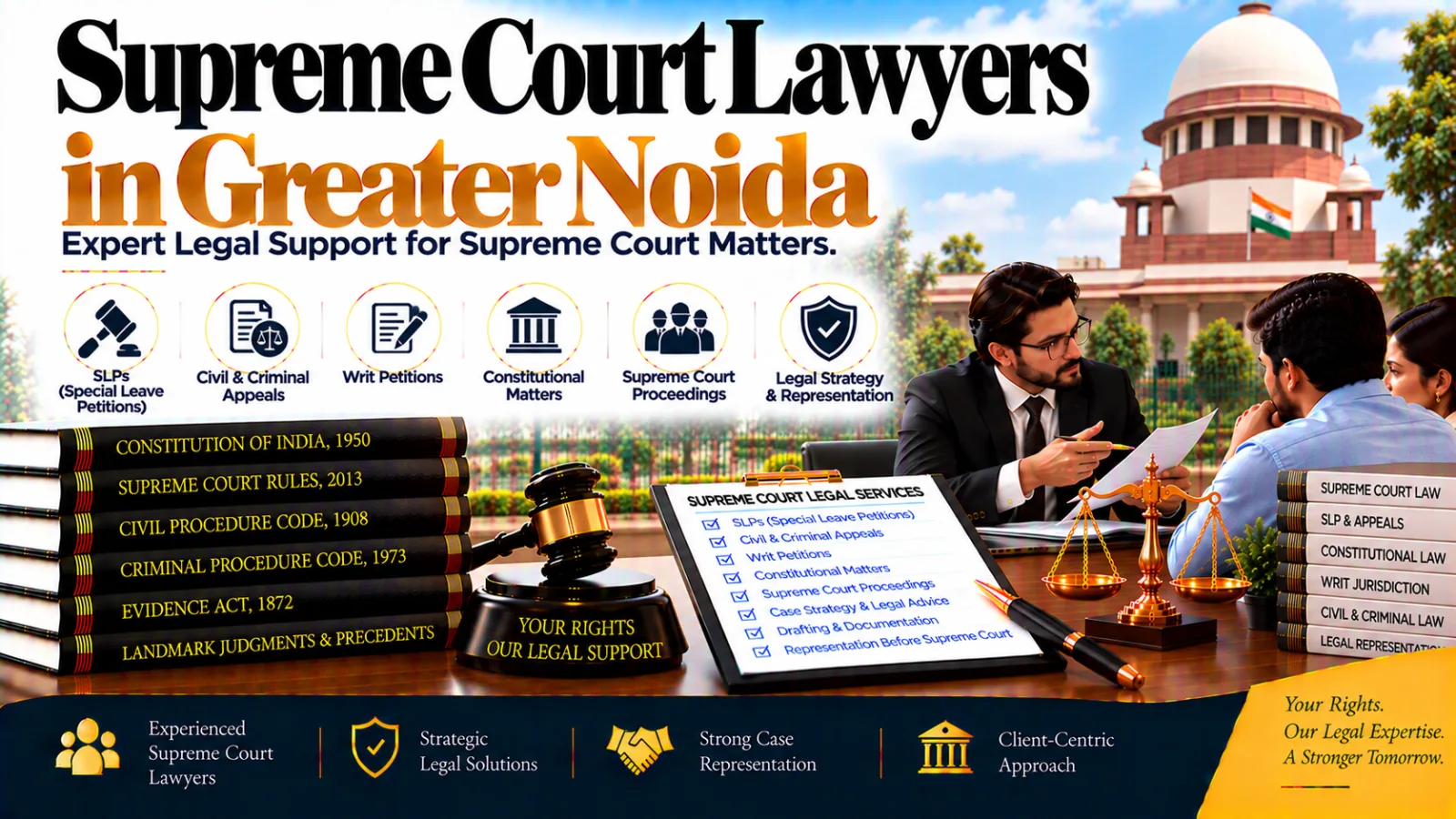 Supreme Court Lawyers in Greater Noida for SLPs, Appeals & Constitutional Matters