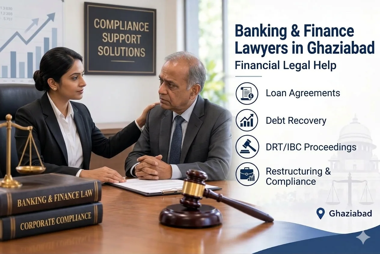 Banking & Finance Lawyers in Ghaziabad for Financial Transactions, Debt Recovery & Regulatory Compliance