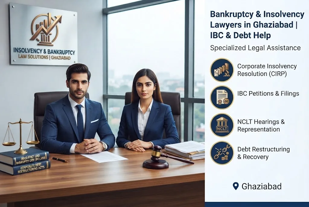 Bankruptcy / Insolvency Lawyers in Ghaziabad for Corporate Default, IBC & Restructuring