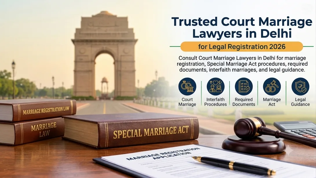 Court Marriage Lawyers in Delhi for Legal Registration, Documentation & Marriage Assistance