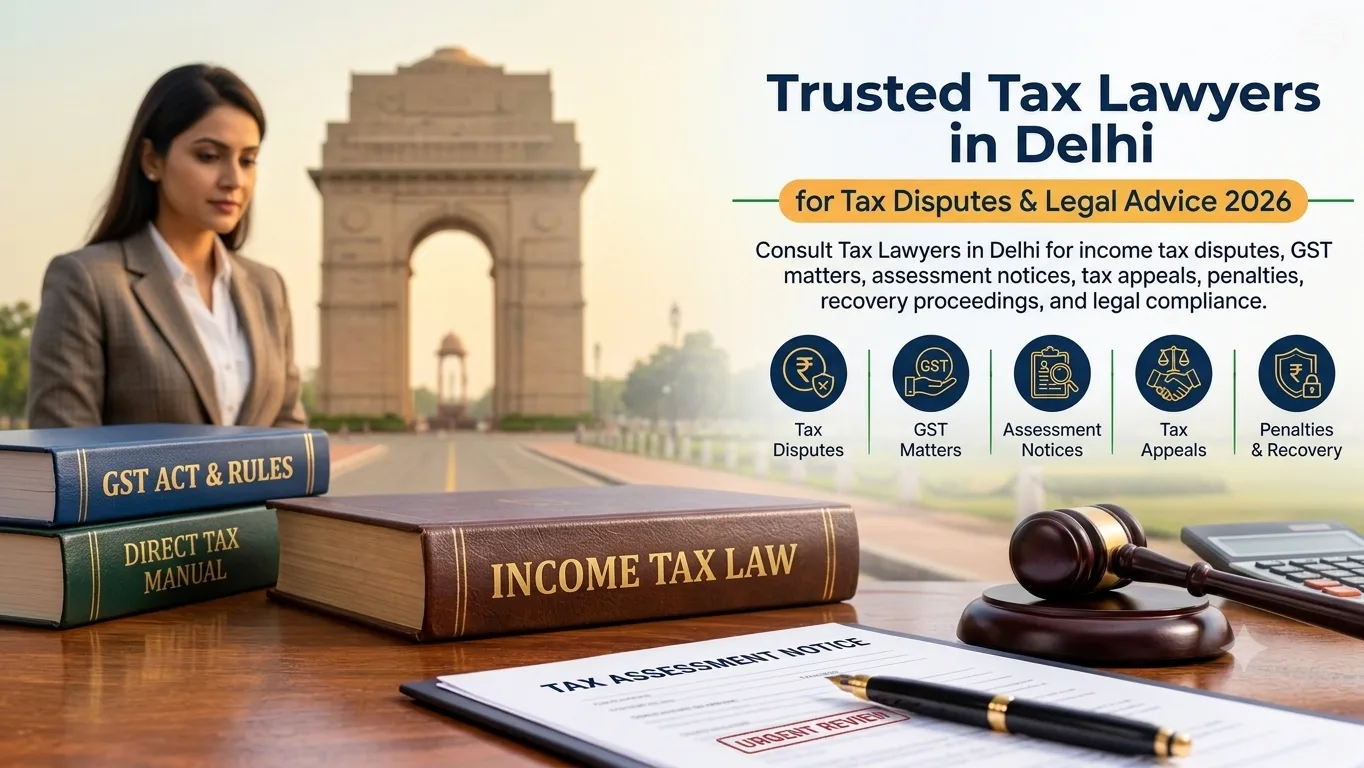 Tax Lawyers in Delhi for Tax Disputes, Compliance & Effective Legal Representation