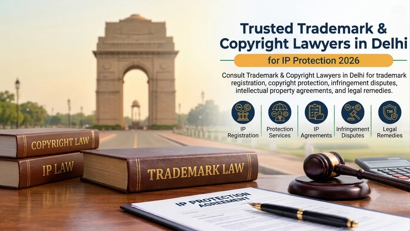 Trademark & Copyright Lawyers in Delhi for Intellectual Property Protection & Legal Rights