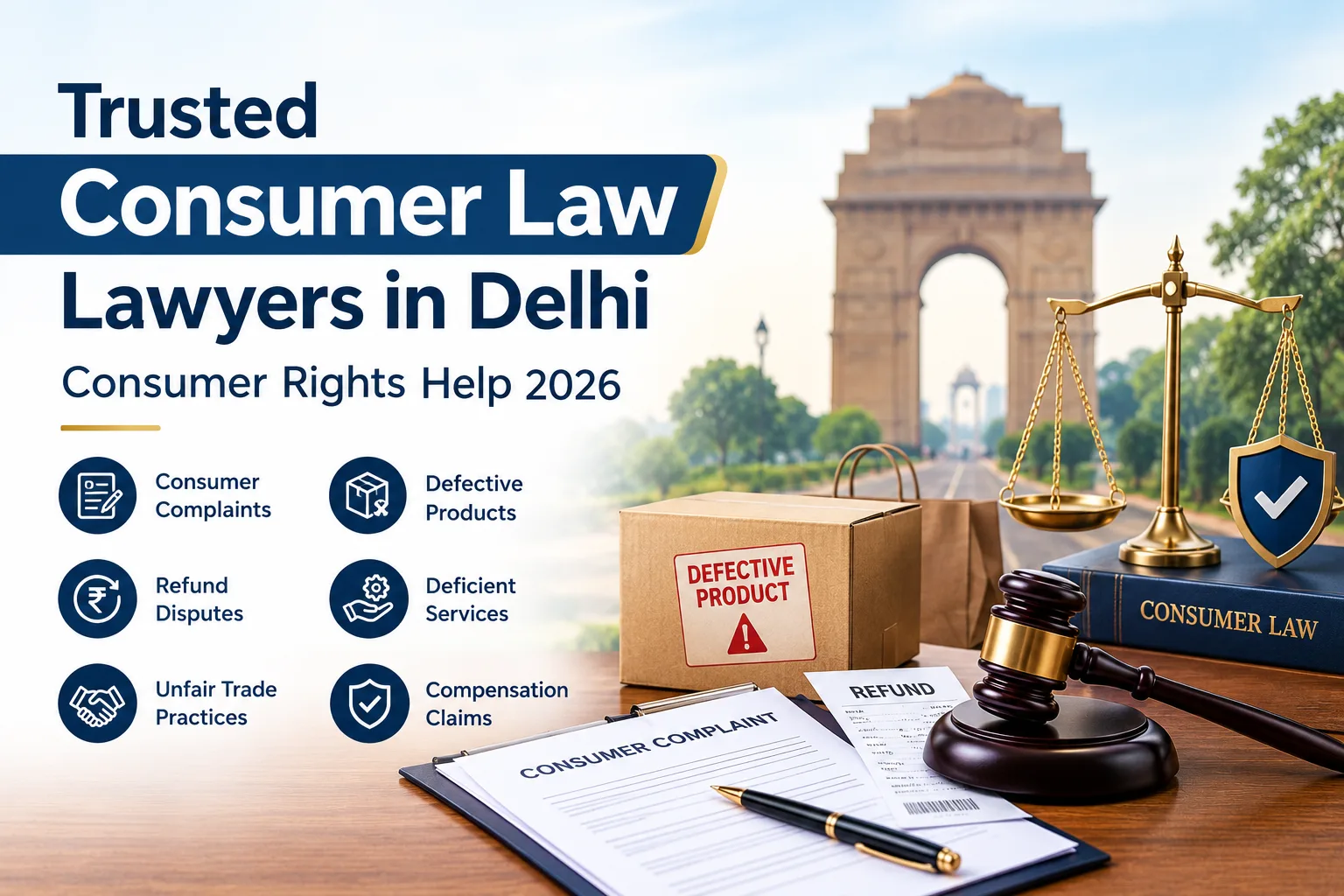 Consumer Law Lawyers in Delhi for Consumer Rights, Refunds & Compensation Claims
