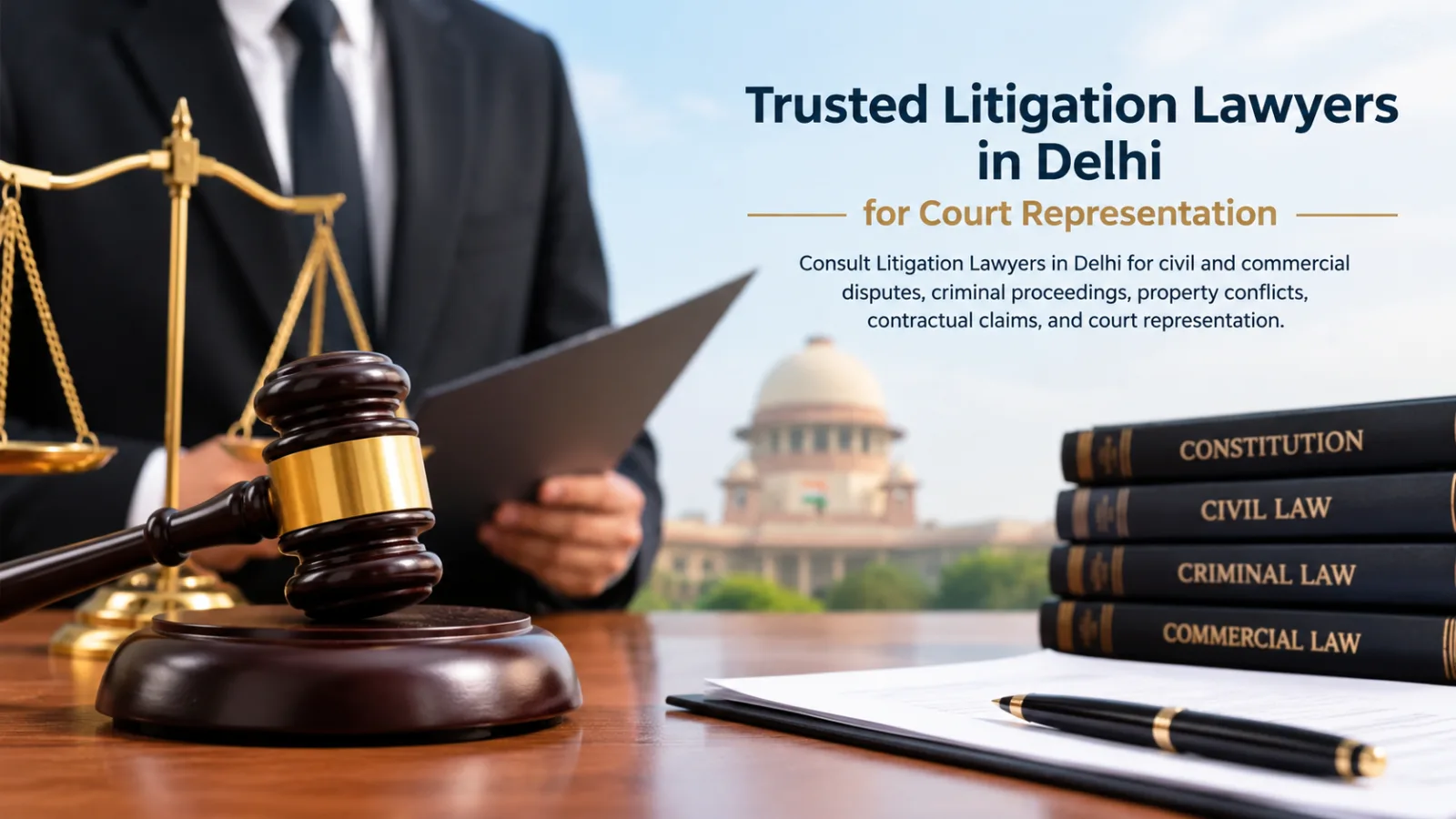 Litigation Lawyers in Delhi for Strong Legal Representation & Effective Dispute Resolution